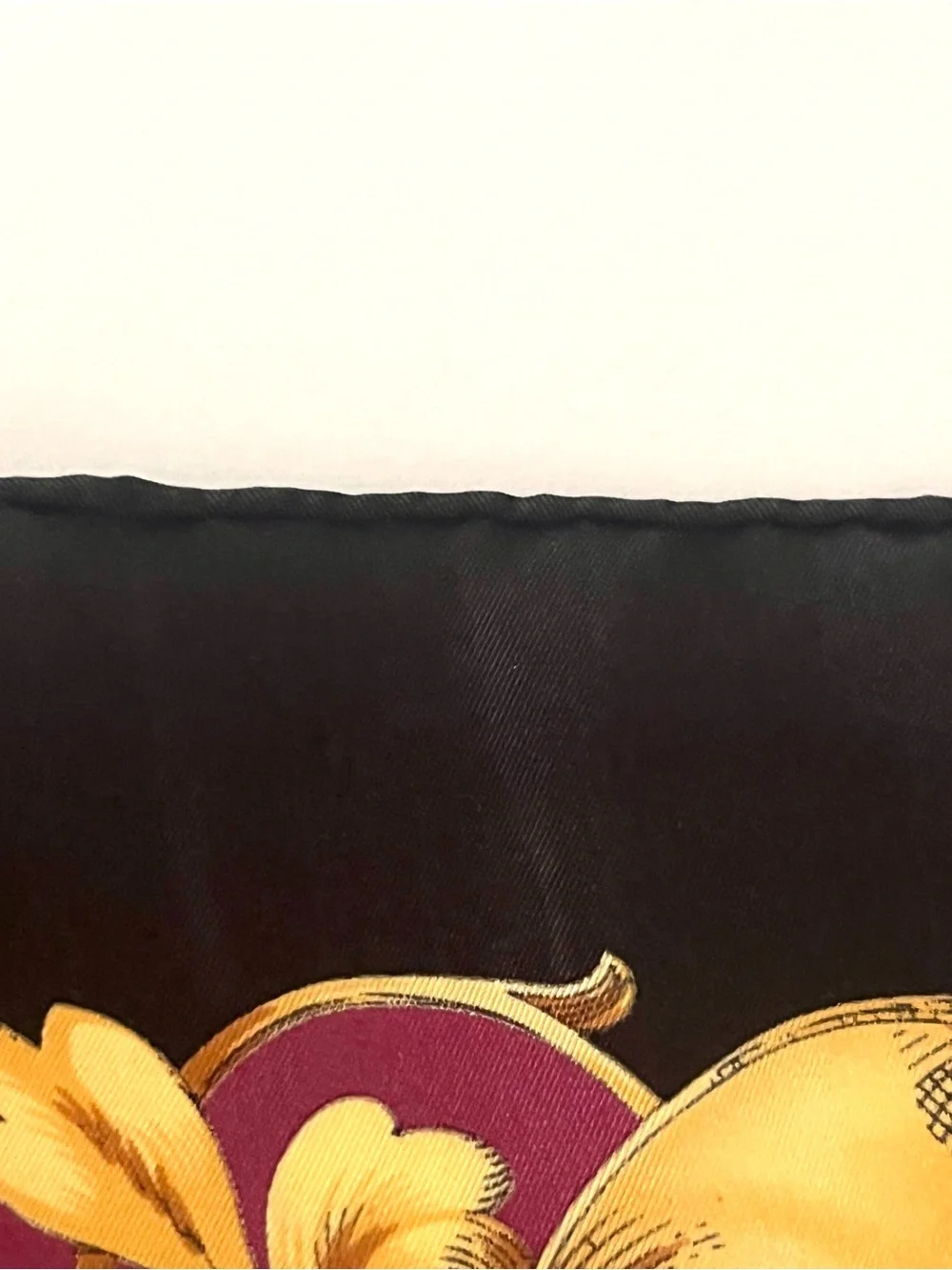 Baroque Chain Print Scarf in Magenta and Black Unbranded Mob Wife